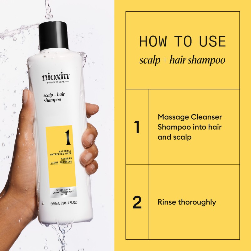 Nioxin System 1 Shampoo for Thinning Hair 300 ml