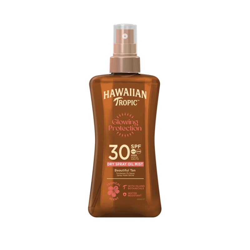 Hawaiian Tropic Glowing Protection Dry Spray Oil Mist SPF30 200ml Hawaiian Tropic Glowing Protection Dry Spray Oil Mist SPF30 200ml