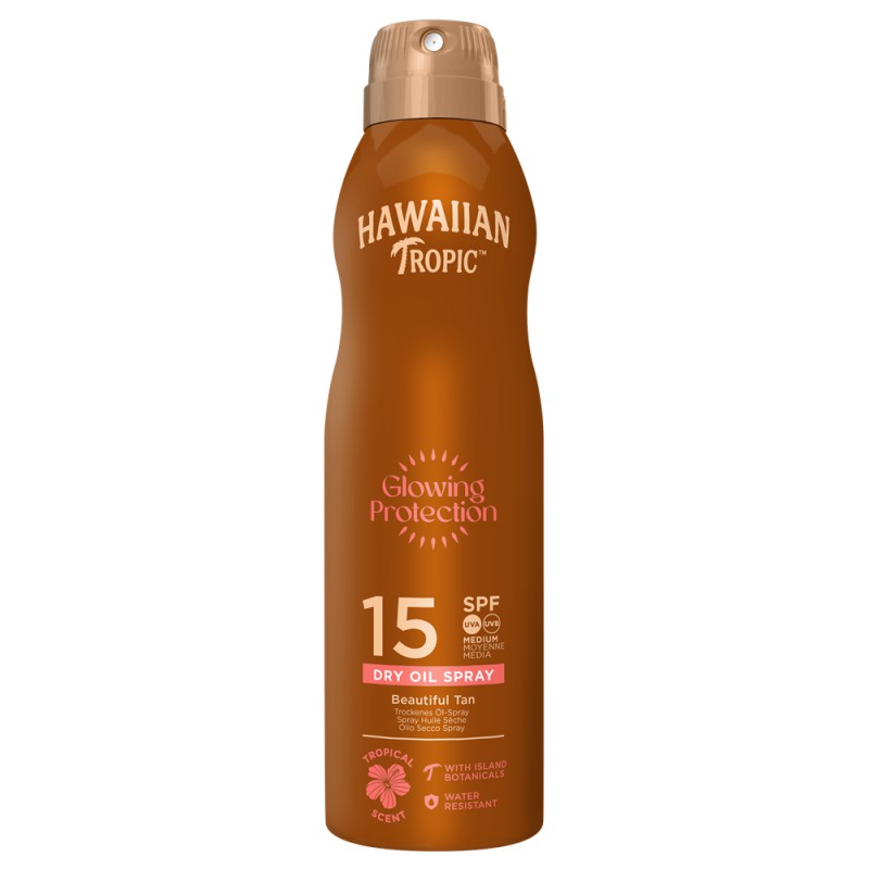 Hawaiian Tropic Glowing Protection Oil C-Spray SPF15 177 ml Hawaiian Tropic Glowing Protection Oil C-Spray SPF15 177 ml