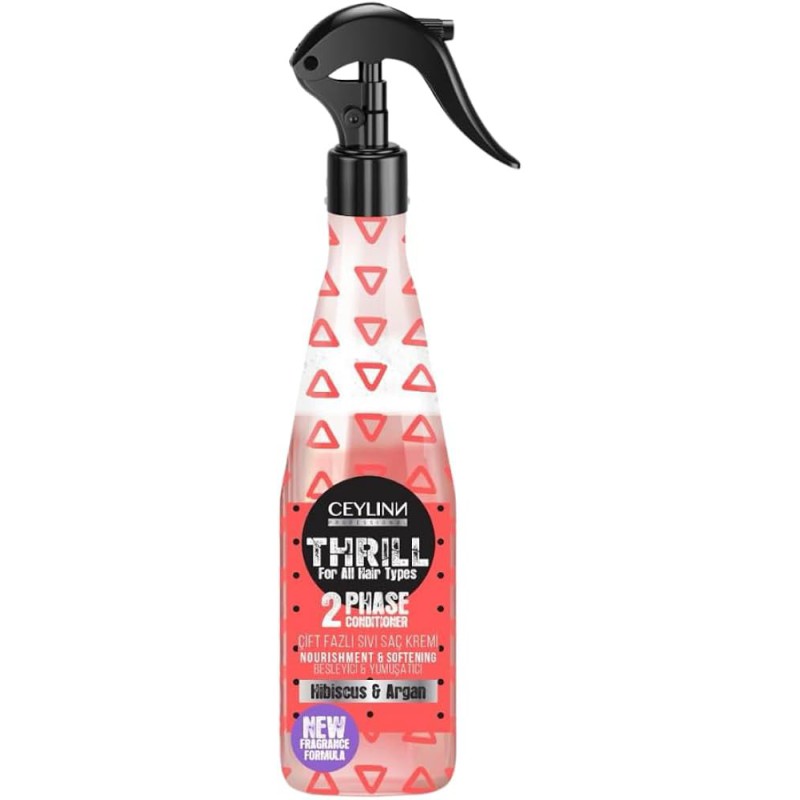 Ceylinn Professional Thrill 2 Phase Conditioner Spray Hibiscus & Argan 400 ml Ceylinn Professional Thrill 2 Phase Conditioner Spray Hibiscus & Argan 400 ml
