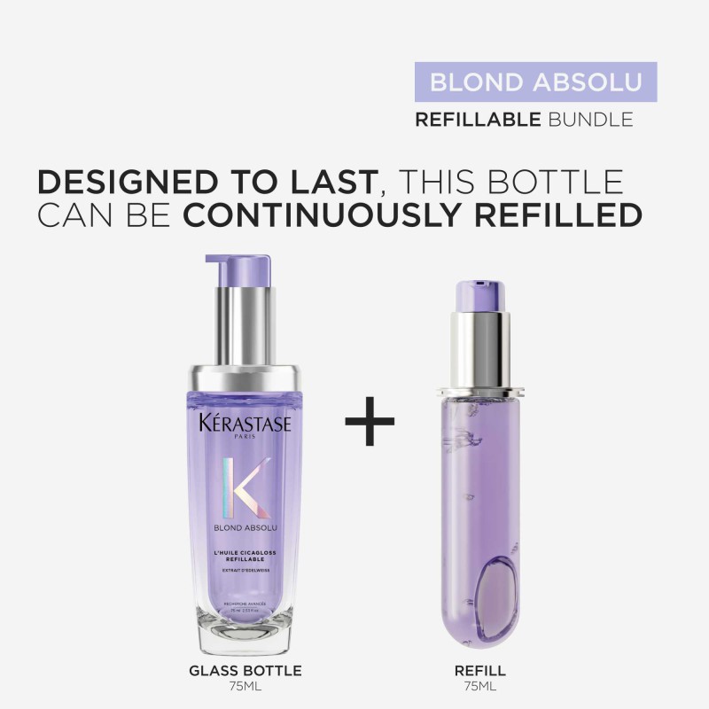 Kérastase Blond Absolu L´Huile Cicagloss Hair Oil Refillable 75ml Kérastase Blond Absolu L´Huile Cicagloss Hair Oil Refillable 75ml