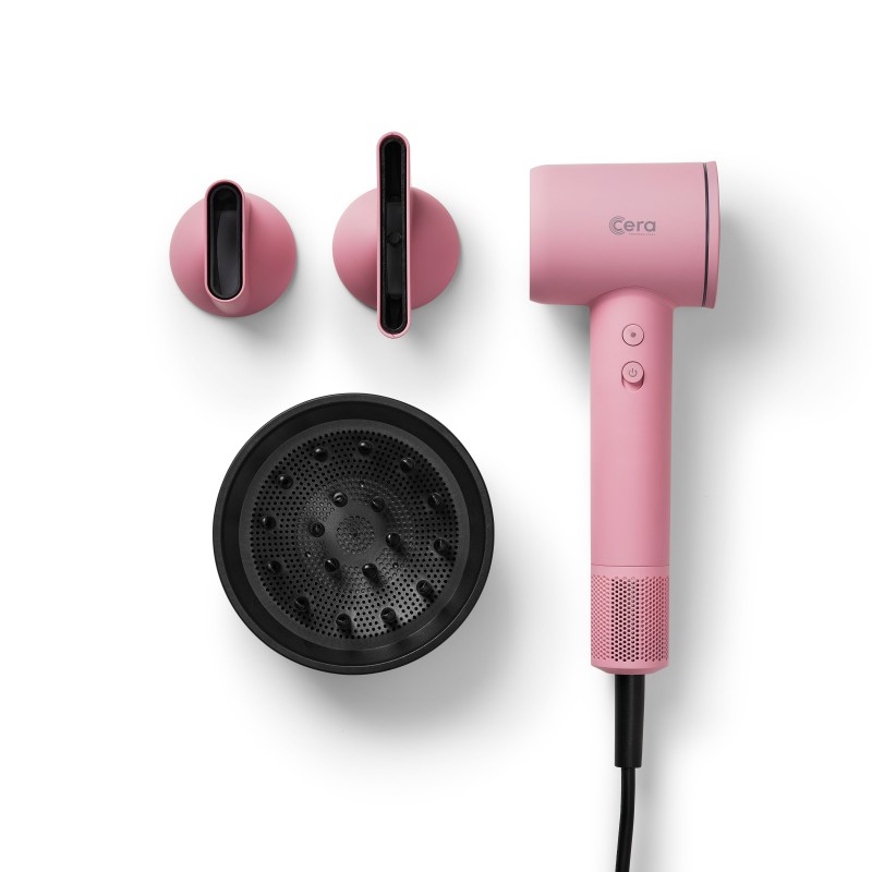 Cera PRO BLDC Hairdryer Black - Fön Pastellrosa