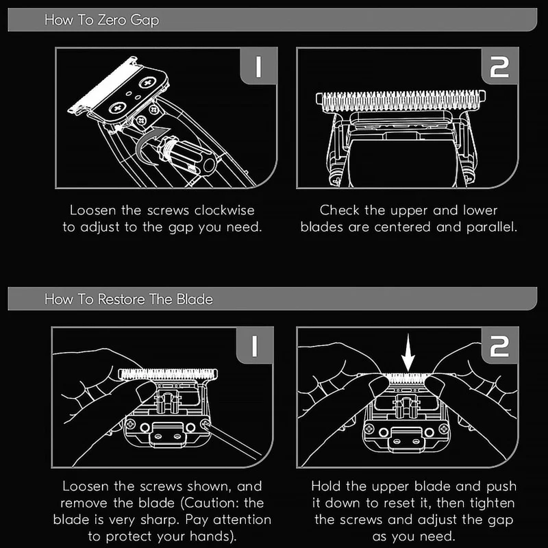 JRL Onyx EZ-Gap Trimmer Blade - Trimmerblad