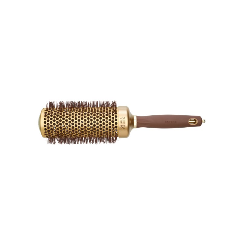 Olivia Garden Expert Blowout Speed - Wavy Bristles Gold&Brown 55