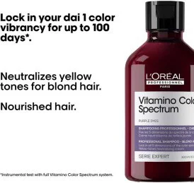 L'Oréal Professionnel Vitamino Color Spectrum Purple Shampoo 300ml (2)