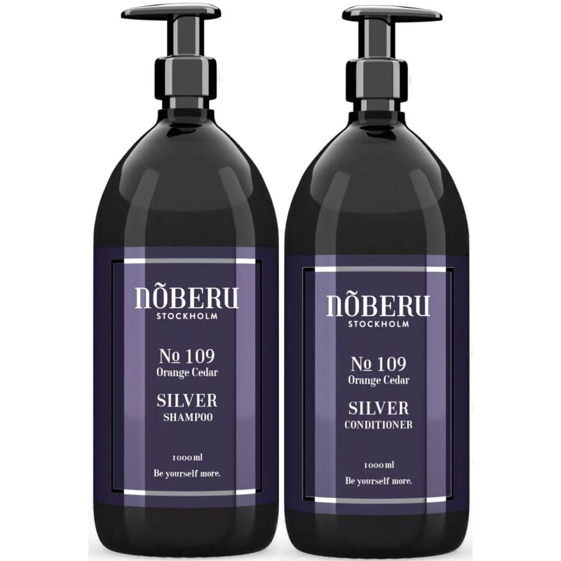 Nõberu Stockholm Silver Bundle Shampoo 1000 ml & Conditioner 1000ml