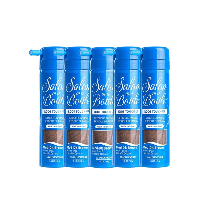 Salon in a Bottle Root Touch Up Spray Medelbrun Mörkrun 43ml x5 Salon in a Bottle Root Touch Up Spray Medelbrun Mörkrun 43ml x5