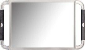 JRL Mirror Large Hand Held Mirror - White