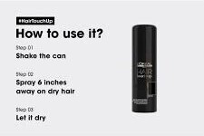 L'Oréal Professionnel Hair Touch Up - Black 75ml (2)