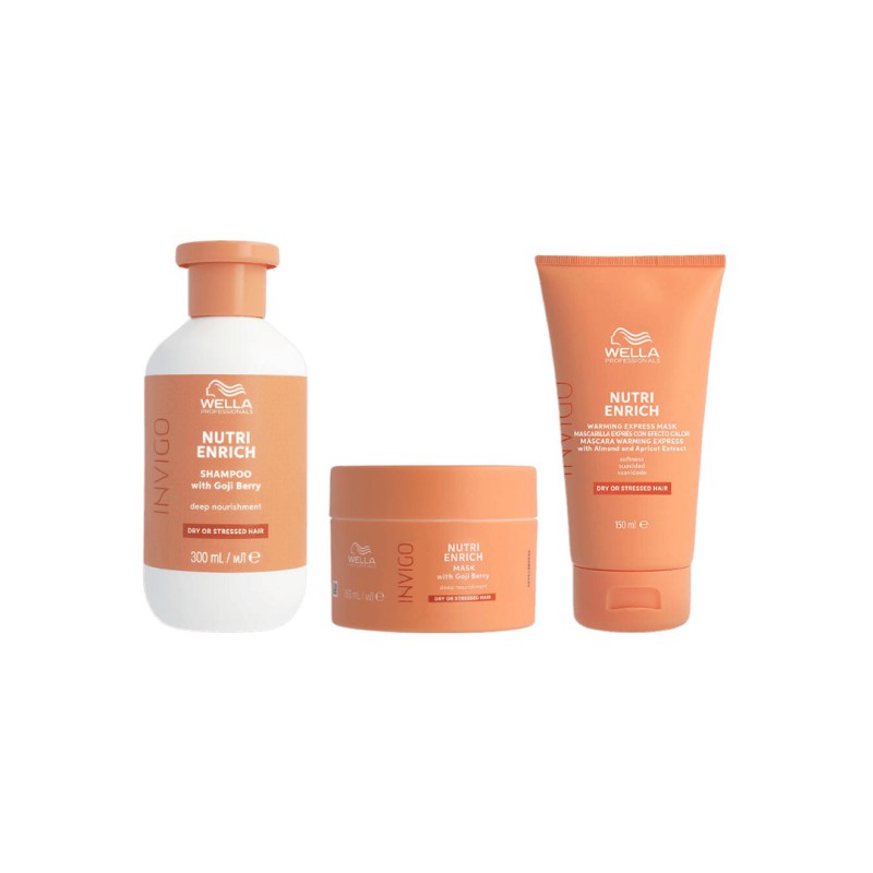 Wella Invigo Nutri-Enrich Shampoo 250ml + Conditioner 200ml + Mask 150ml
