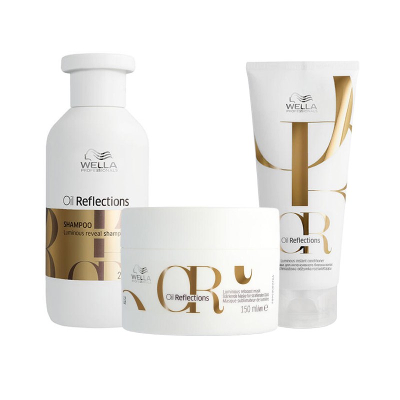 Wella Oil Reflections Shampoo 250ml + Oil Reflections Conditioner 200ml + Oil Reflections Mask 150ml