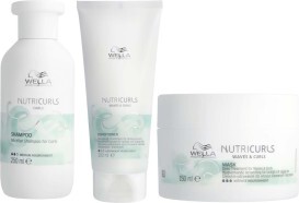 Wella Nutricurls Curly Hair Shampoo 250ml + Conditioner 200ml + Mask 150ml