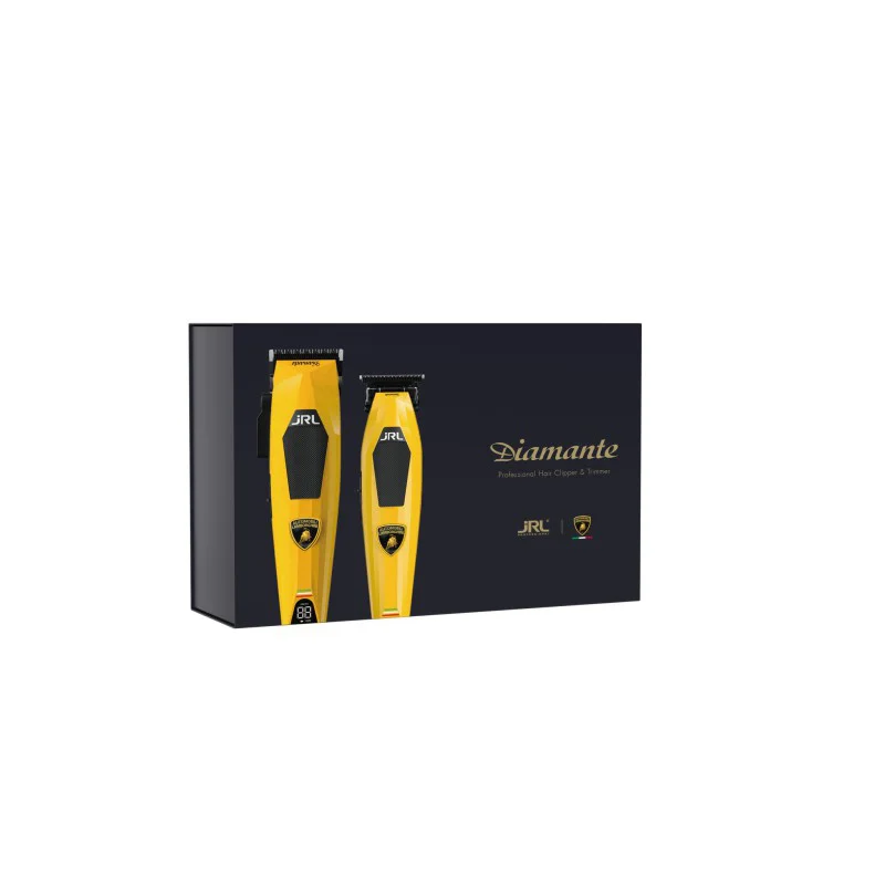 JRL Professional X Lamborghini Diamante Cordless Clipper and Trimmer Combo Yellow