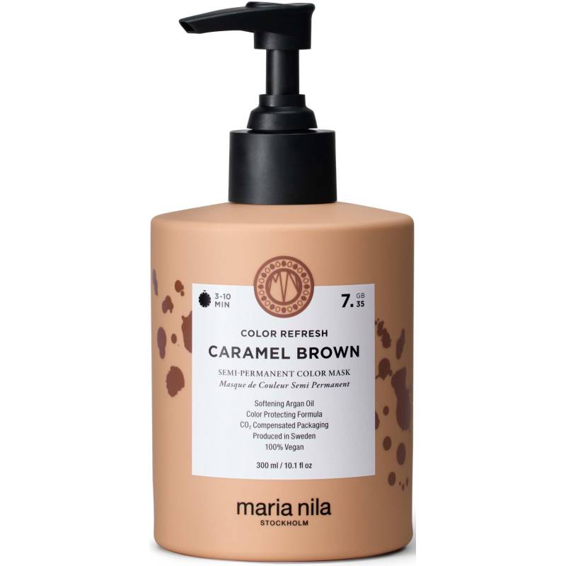 Maria Nila Colour Refresh Semi-Permantent Color Mask 7.35 Caramel Brown
