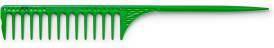JRL Fine teeth tail comb 9.8" Green