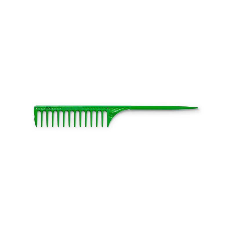JRL Fine teeth tail comb 9.8" Green