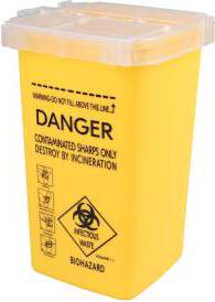 JRL Waste Blade Container, Yellow