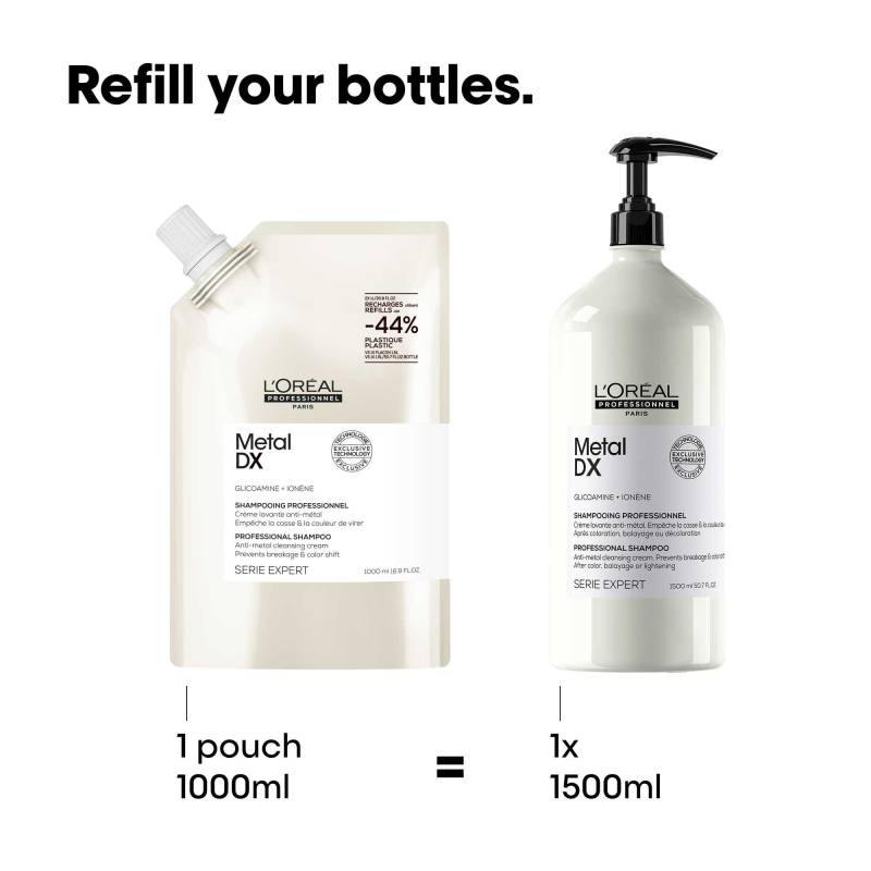 L'Oréal Professionnel Metal DX Shampoo Refill 1000ml L'Oréal Professionnel Metal DX Shampoo Refill 1000ml