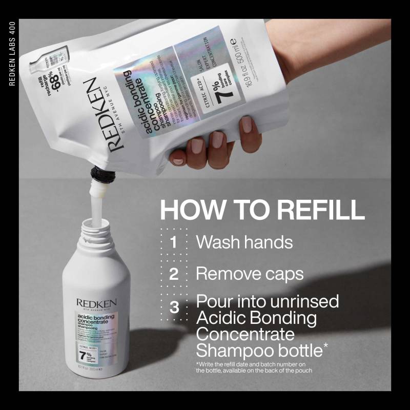 Redken Acidic Bonding Concentrate Shampoo Refill 500ml