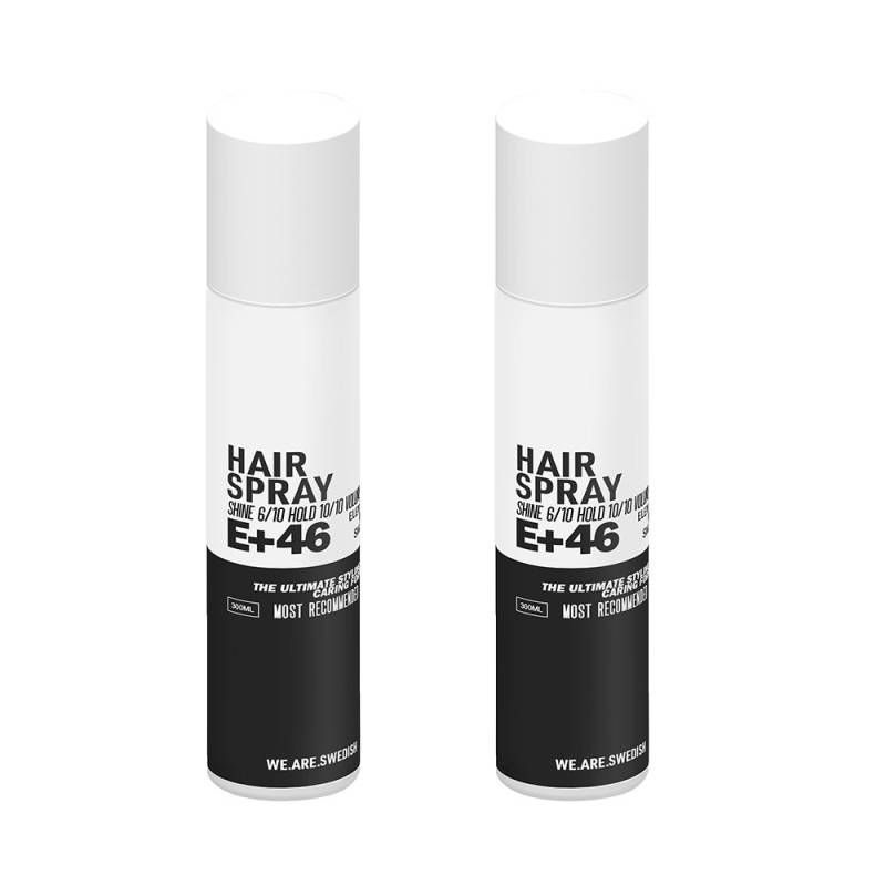 E+46 Hairspray 300ml x2