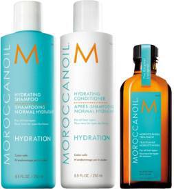 Moroccanoil Hydration Trio – Schampo, Balsam & Originalolja