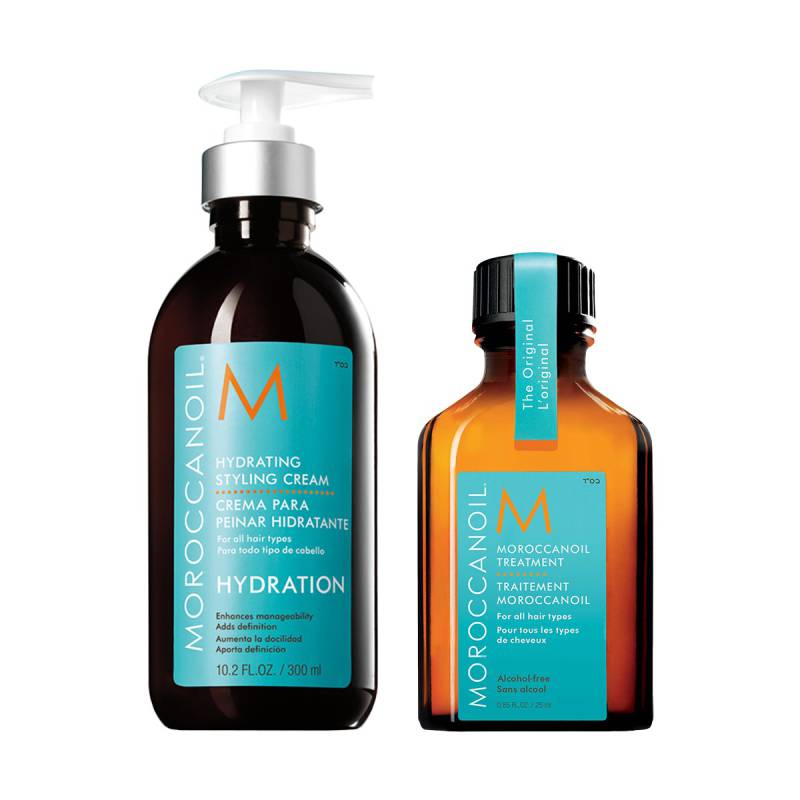 Moroccanoil Hydrating Styling Cream 300ml + Moroccanoil Original Oil Treatment 25ml - kampanjpaket Moroccanoil Hydrating Styling Cream 300ml + Moroccanoil Original Oil Treatment 25ml - kampanjpaket