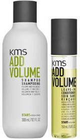 KMS Add Volume Shampoo 300 ml + Leave-In Conditioner 150 ml – Volymgivande duopack för fint hår