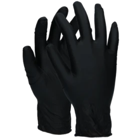 Tingstad Nitrilhandskar Puderfri Svart XL 200st (2)