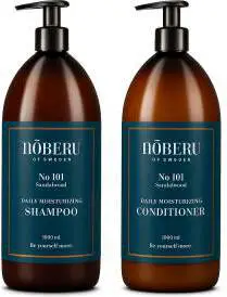 Noberu Daily Moisturizing Shampoo 1000 ml & Daily Moisturizing Conditioner 1000 ml