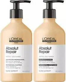 L'Oréal Absolut Repair Shampoo 500 ml x 2 – reparerande dubbelpack