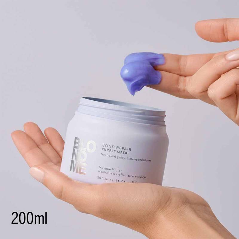 Schwarzkopf Professional Blondme Bond Repair Purple Mask 500ml - Hårinpackning