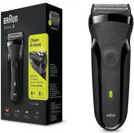 Braun Series 3 300s Nero – Rakapparat för Våt & Torr Rakning