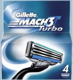 Gillette Mach3 Turbo rakblad 4-pack (2)