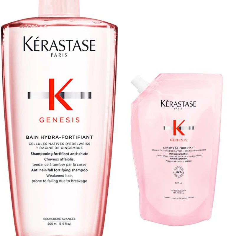 Kérastase Genesis Bain Hydra-Fortifiant Shampoo 500 ml + Refill 500 ml Duo