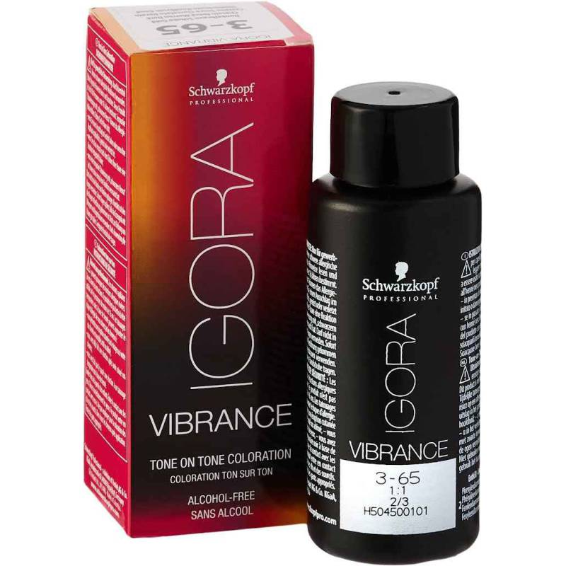 Schwarzkopf Professional Igora Vibrance 3-65 Mörkbrun choklad guld