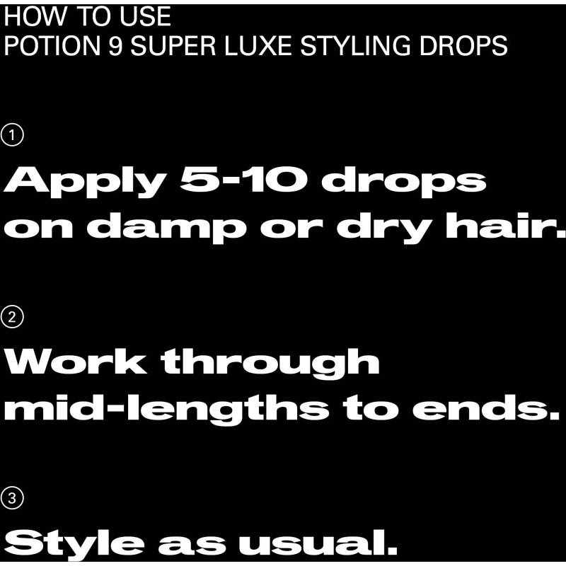 Sebastian Professional Potion 9 Super Luxe Styling Drops 30 ml - Hårolja
