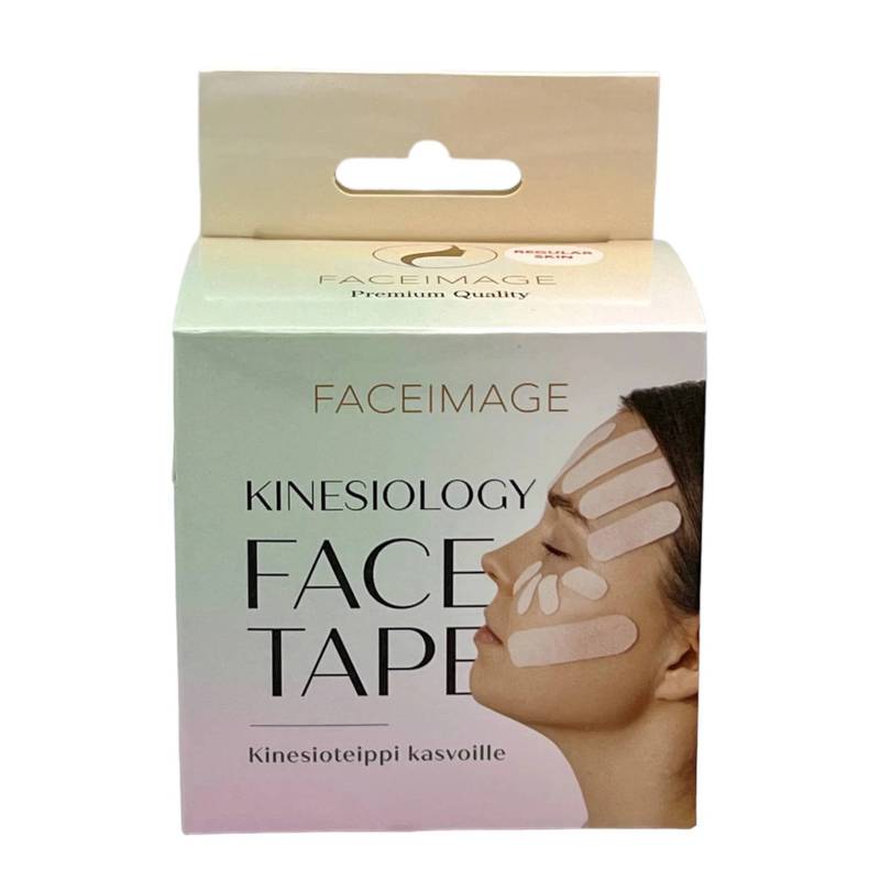 Faceimage Kinesiology Face Tape White Regular Skin 50mm - Ansiktstejp