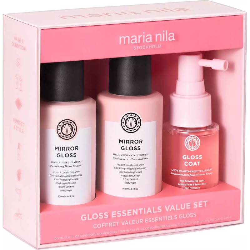Maria Nila Mirror Gloss Essentials Value Set - Travelsize kit