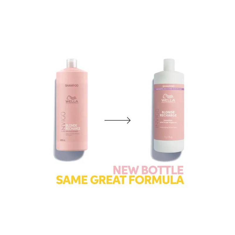 Wella Professionals Invigo Blonde Recharge Cool Shampoo 1000 ml - Schampo