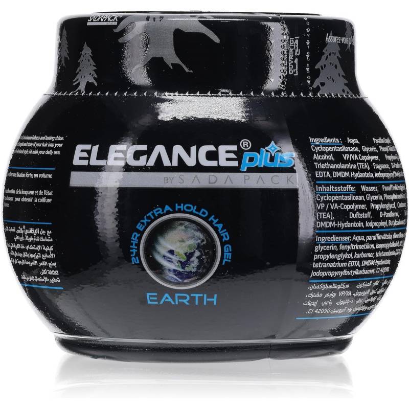Elegance Plus By Sada Pack 24hr Extra Hold Hair Gel 1000ml - Earth