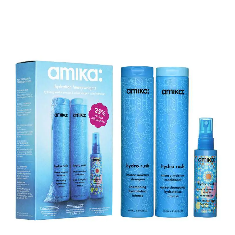 amika Hydration Heavyweights Hydrating Wash + Care Set