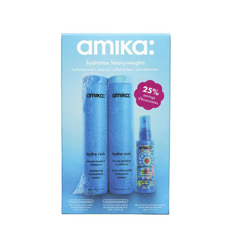 amika Hydration Heavyweights Hydrating Wash + Care Set