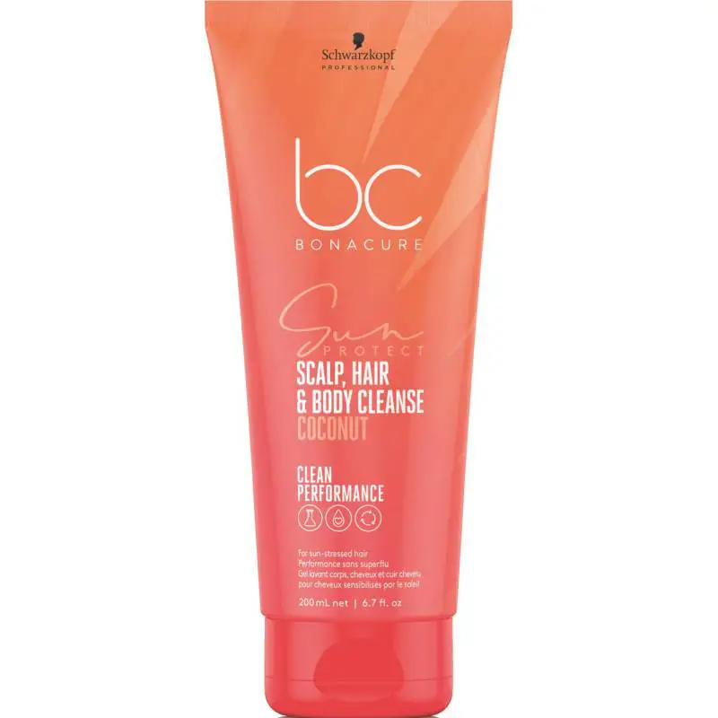 Schwarzkopf Professional Bonacure Sun Protect 3-in-1 Scalp, Hair & Body Cleanse 200ml