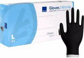 ABENA Nitrilhandske Black 100-pack Large