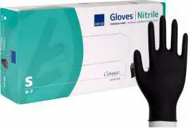 ABENA Nitrilhandske Black 100-pack Small