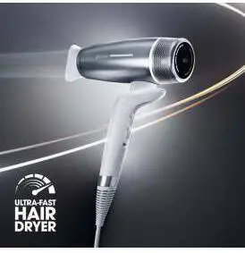 ghd Speed Hair Dryer Silver White - Hårfön (2)