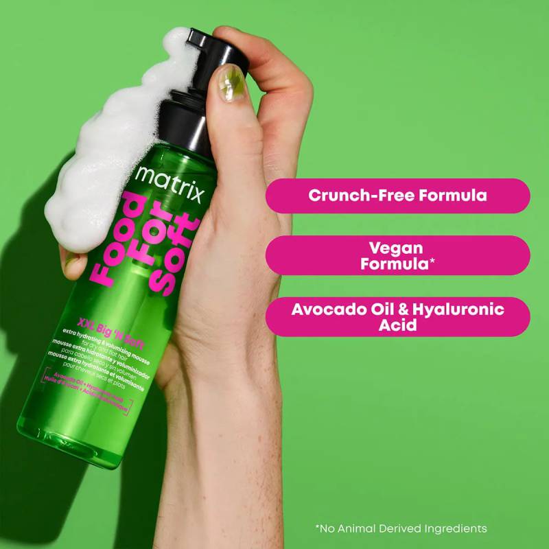 Matrix Food For Soft XXL Big 'N Soft Extra Hydrating & Volumizing Mousse 200ml - Hårmousse