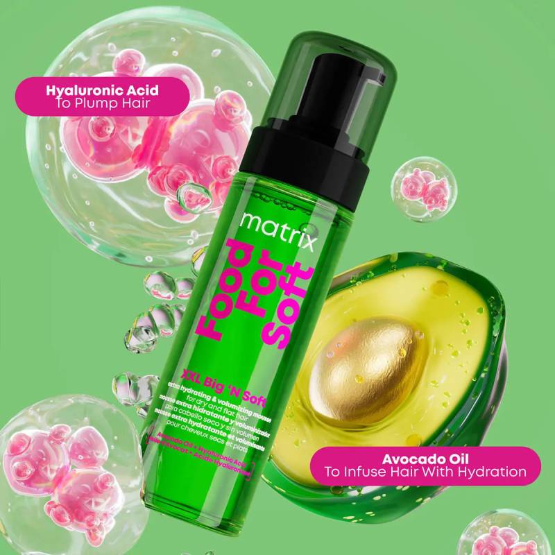 Matrix Food For Soft XXL Big 'N Soft Extra Hydrating & Volumizing Mousse 200ml - Hårmousse