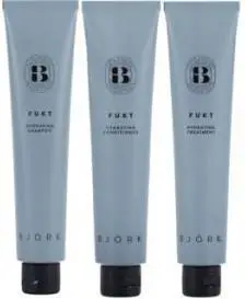 Björk FUKT Hydrate Shampoo + Conditioner + Treatment -Travel Trio