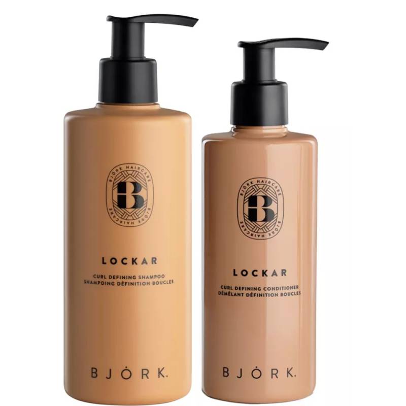 Köp Björk LOCKAR Curl Defining Shampoo 300ml + Conditioner 250ml Duo. Återfuktande hårvård som definierar lockar, ger spänst och